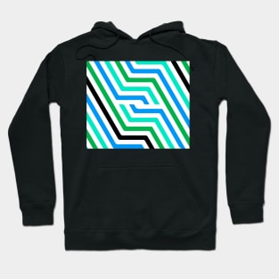 Retro style lines Hoodie